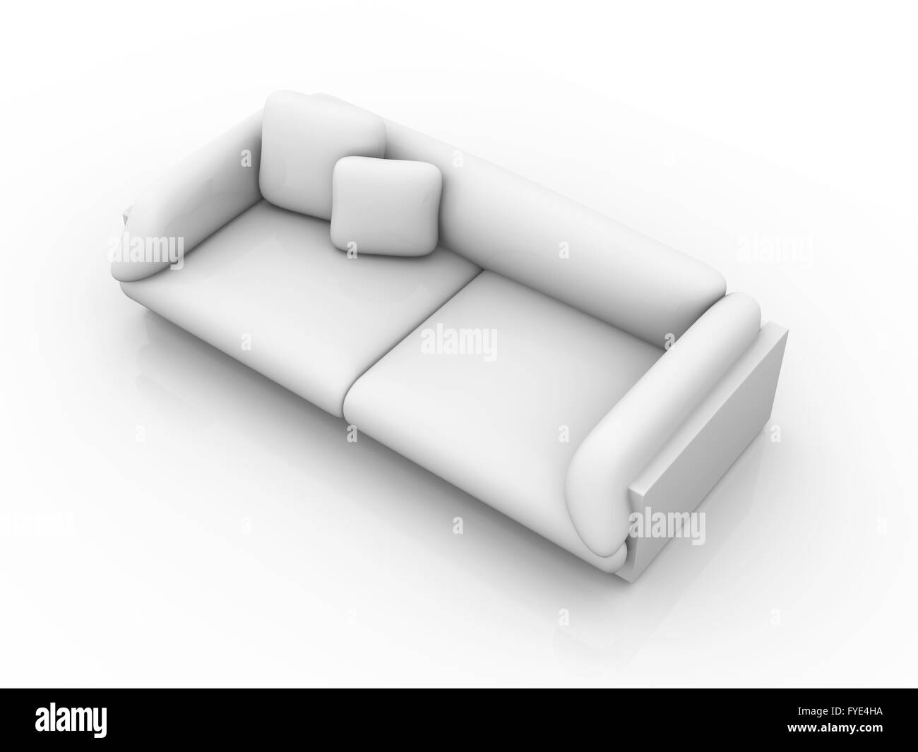 Modern stylish living room sofa Black and White Stock Photos & Images ...