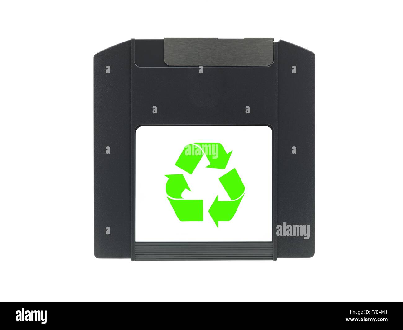 A backup zip drive disk isolated against a white background Stock Photo ...