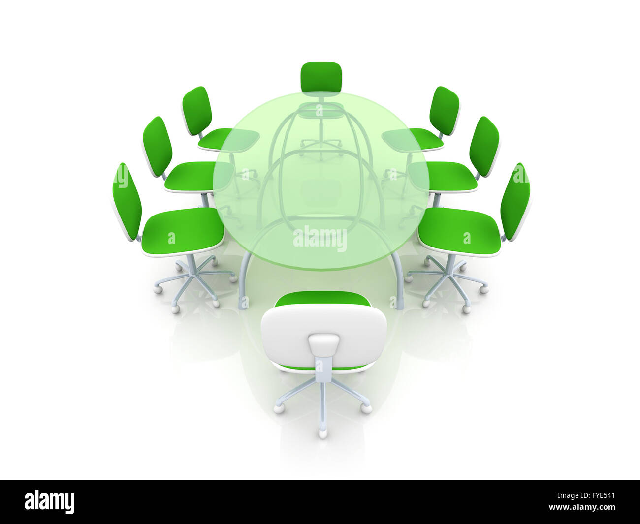 Boardroom table table chair empty Cut Out Stock Images & Pictures - Alamy