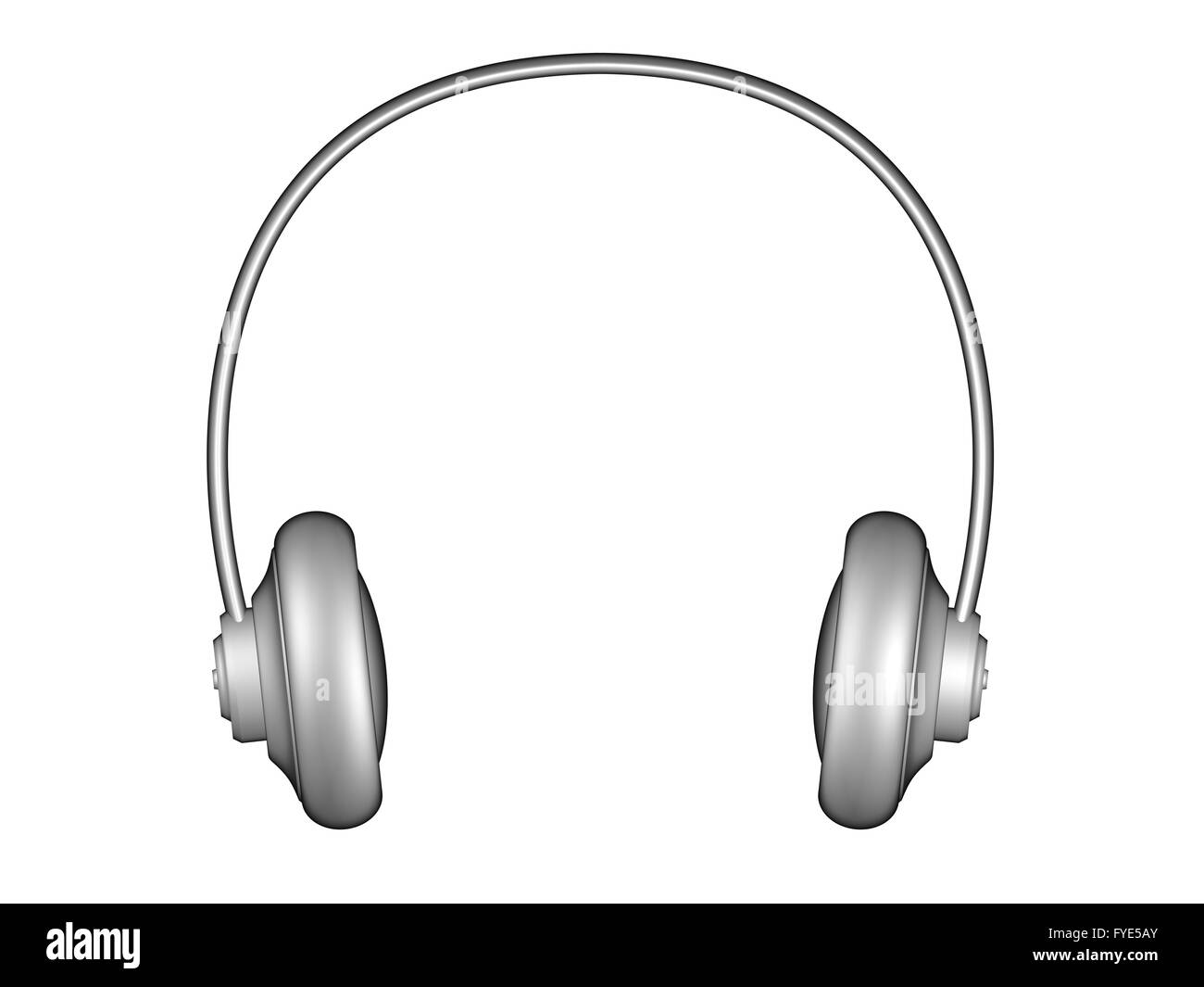 3d headphones on sound Black and White Stock Photos & Images - Alamy