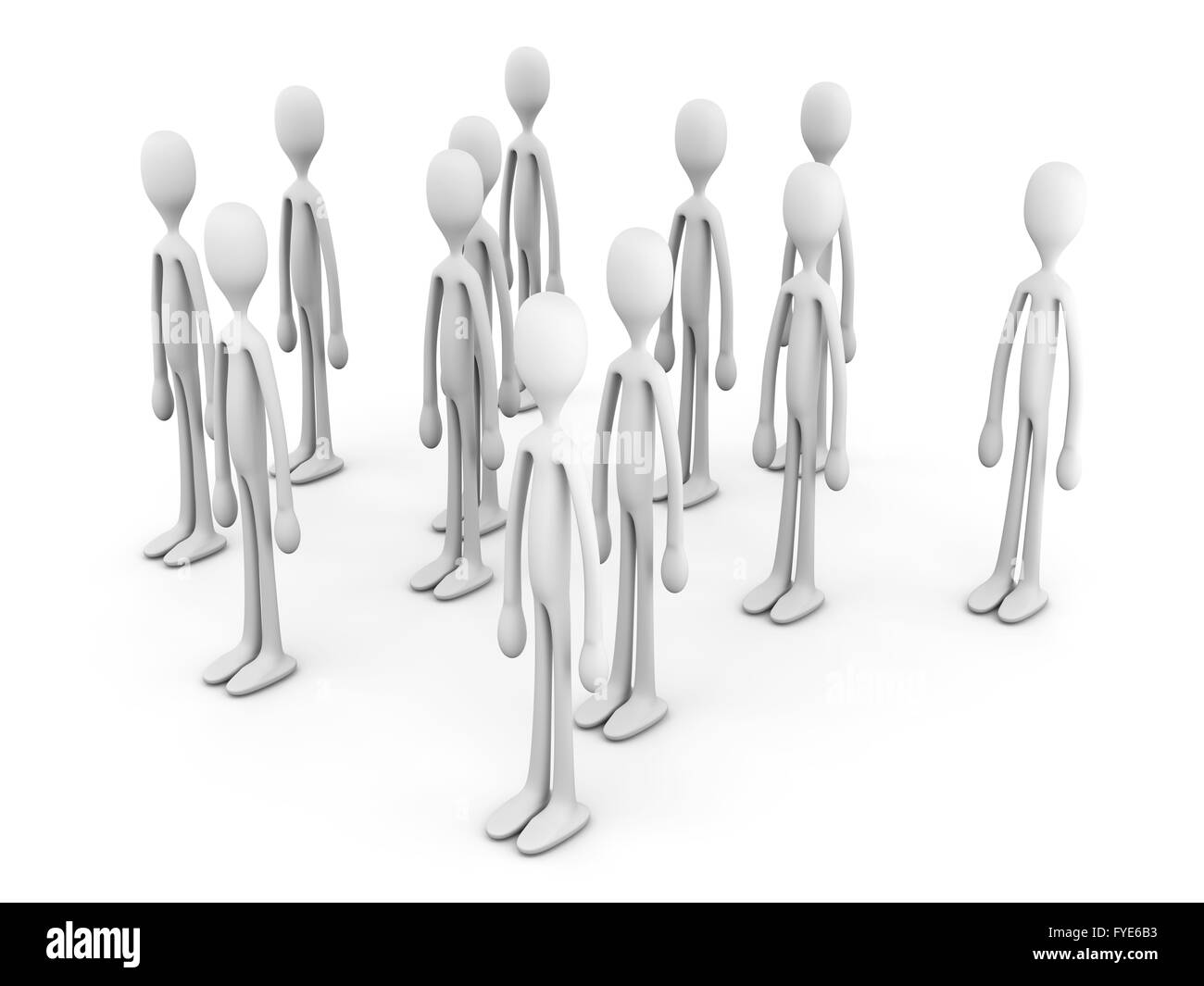 Anonymous crowd Cut Out Stock Images & Pictures - Alamy