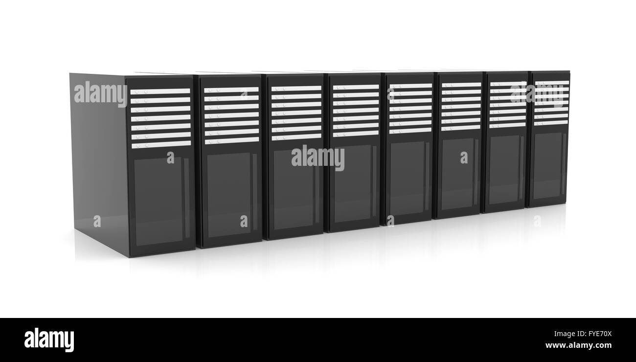 19'' industrial rack (19-inch rack) for telecommunication equipment or  servers Stock Photo - Alamy