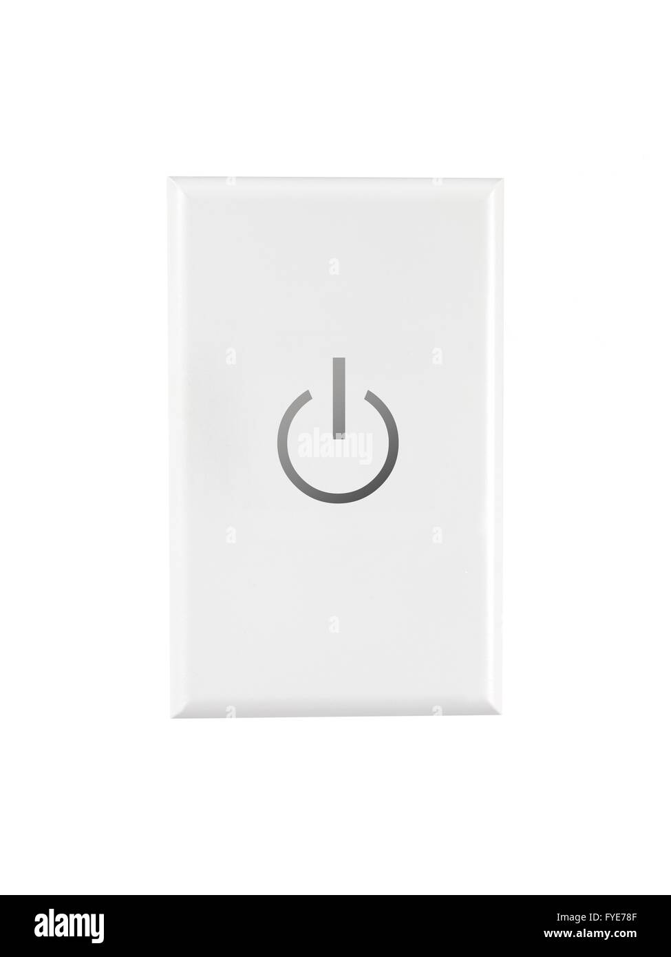 A power switch isolated against a white background Stock Photo Alamy