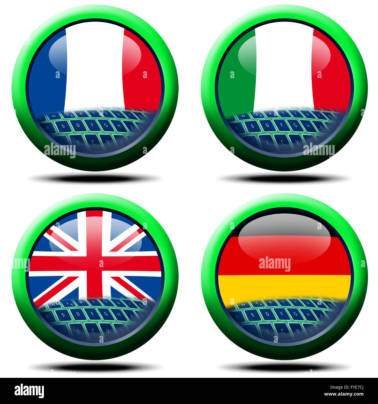 Country flag icons hi-res stock photography and images - Alamy