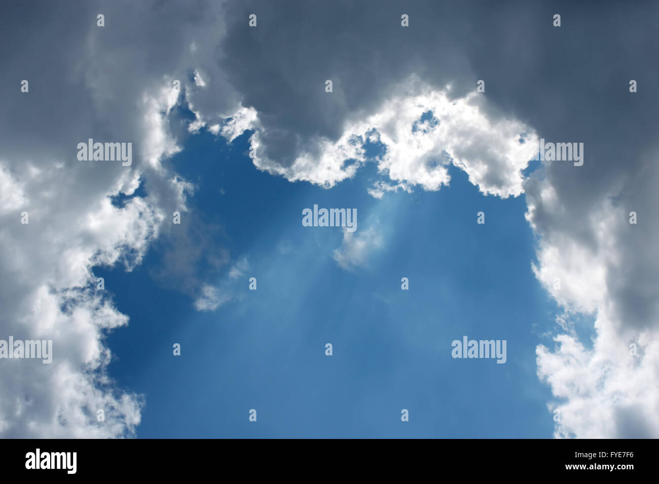 Dense clouds formed the arch Stock Photo - Alamy