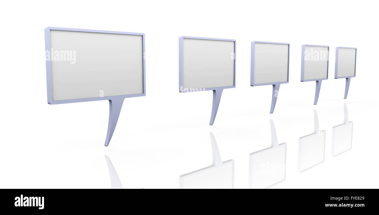 3d render digital speech Cut Out Stock Images & Pictures - Alamy