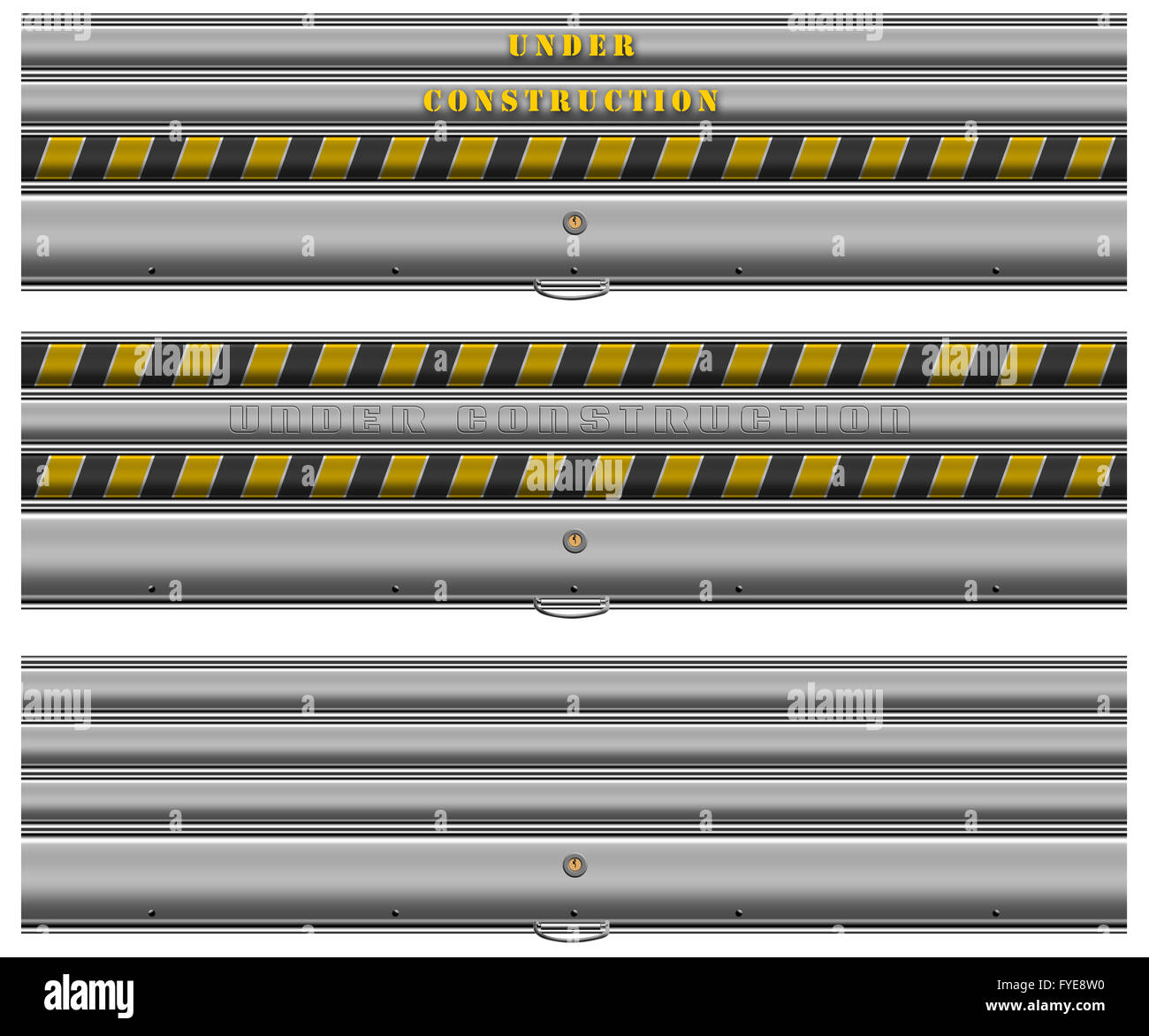 Under Construction Banner Stock Photo - Alamy