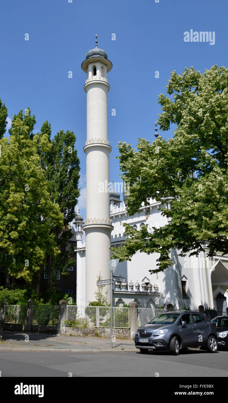 Minarett, Moschee, Brienner Strasse, Wilmersdorf, Berlin, Deutschland Stock Photo