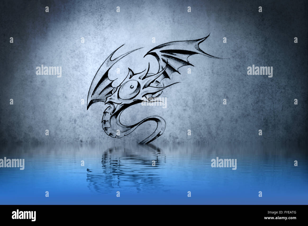 3168 Water Dragon Tattoo Images Stock Photos  Vectors  Shutterstock