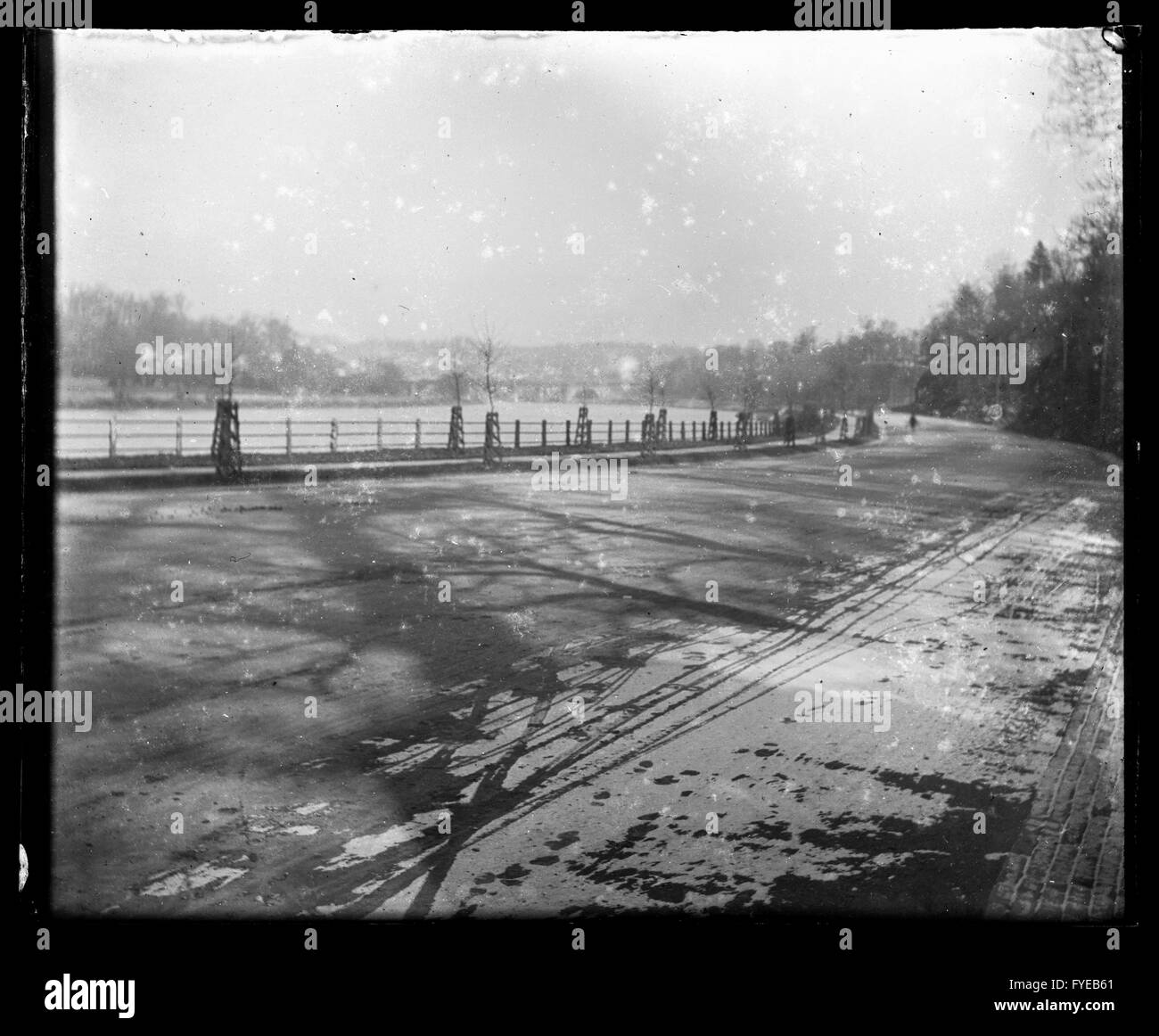 Victorian photograph of Fairmount Park in Philadelphia, PA. Stock Photo
