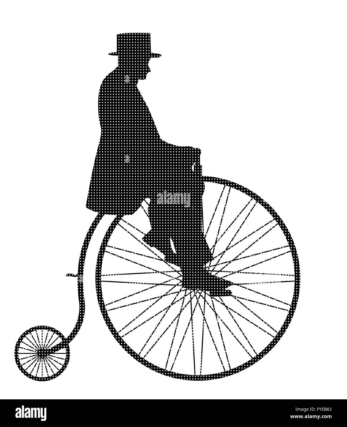 how to ride a penny farthing