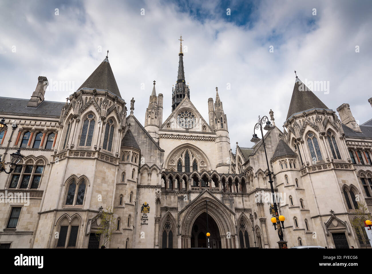 The Royal Courts of Justice in central London England Stock Photo
