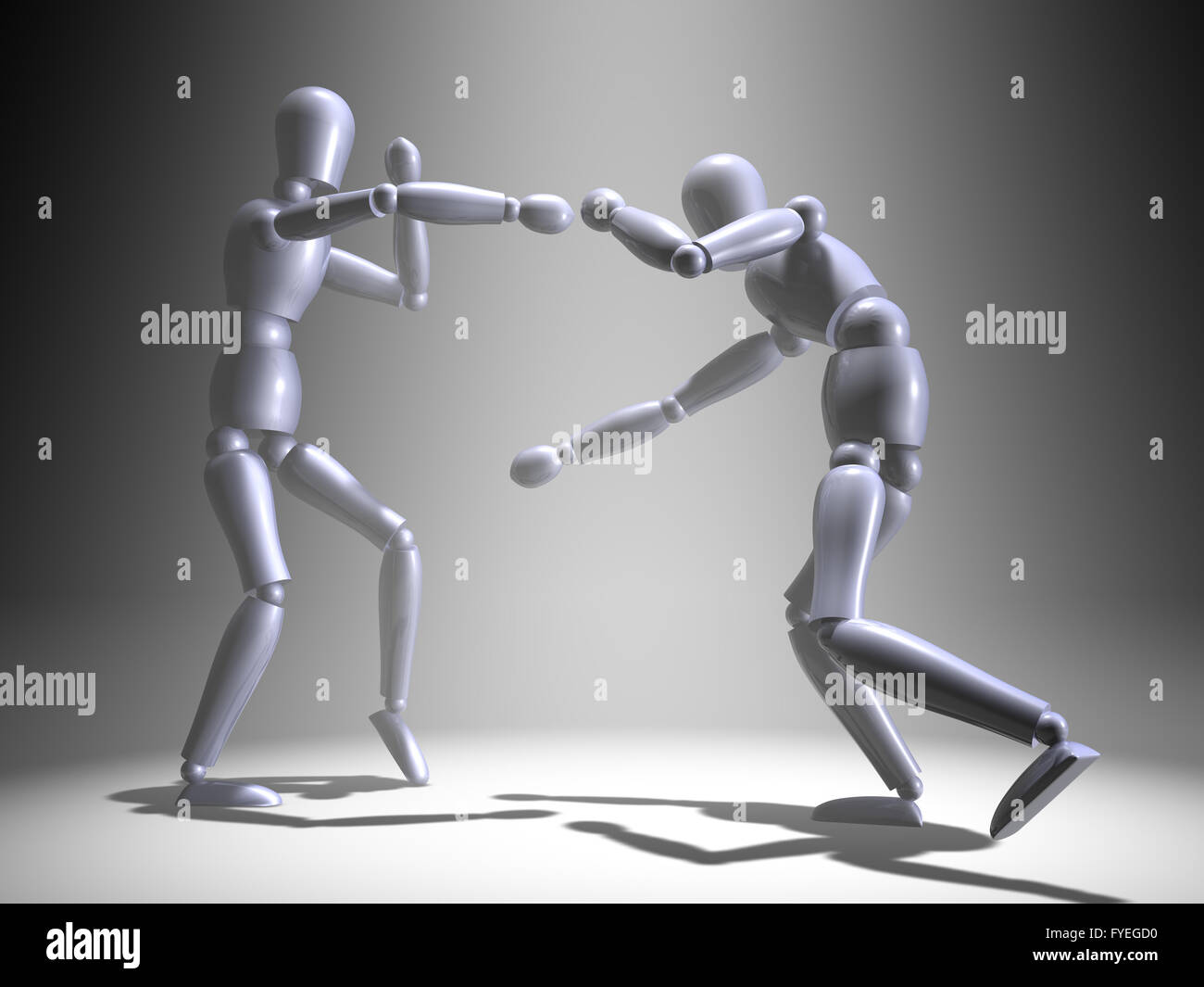 Boxing in the Spotlight Stock Photo Alamy