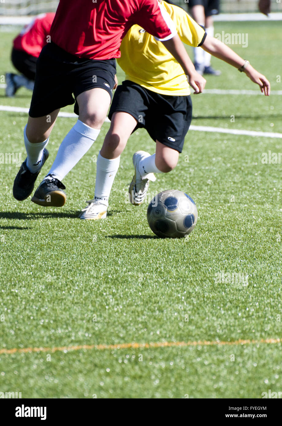 Picture Of A Football Scene Stock Photo - Alamy