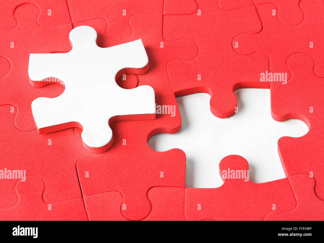 Pieces of puzzle isolated on white background Stock Photo Alamy