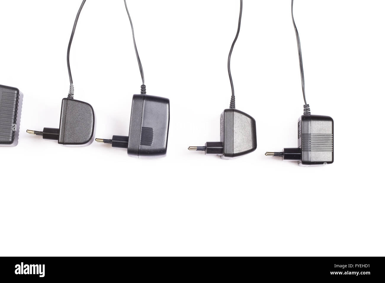 A Cell Phone Charger Isolated On White Background Stock Photo Alamy