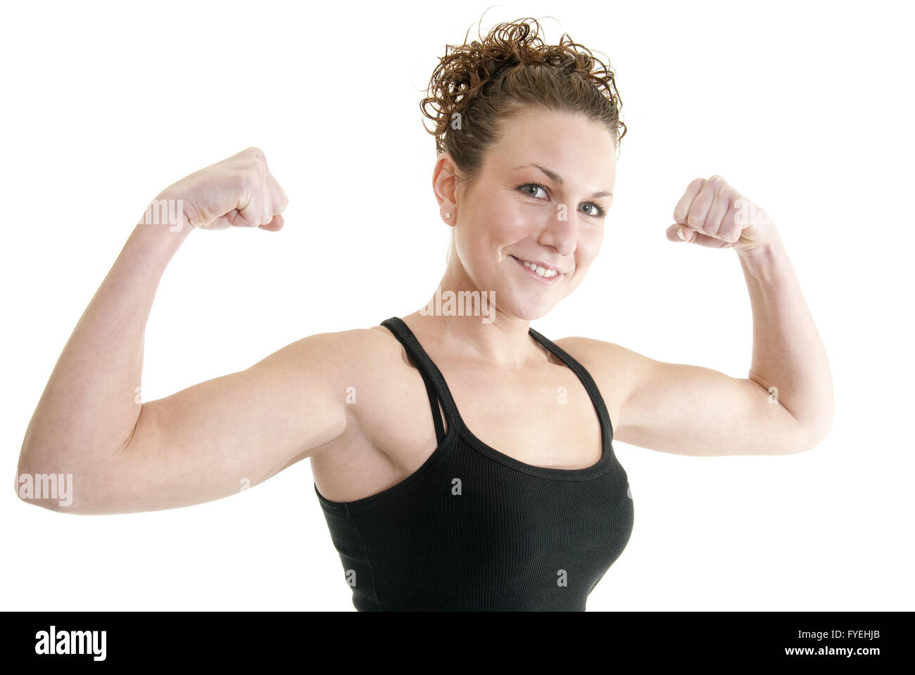 Strong and happy Stock Photo - Alamy
