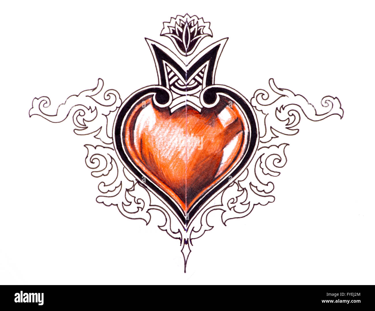 Heart Tattoo Arm Photos and Images | Shutterstock
