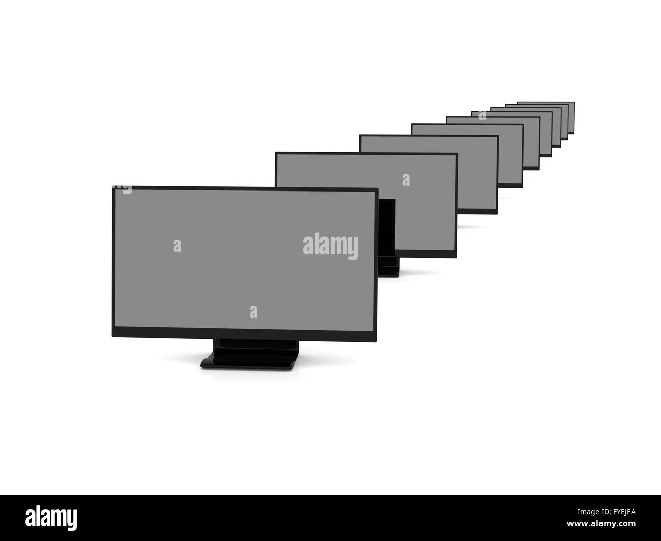 Black LCD Displays Stock Photo Alamy