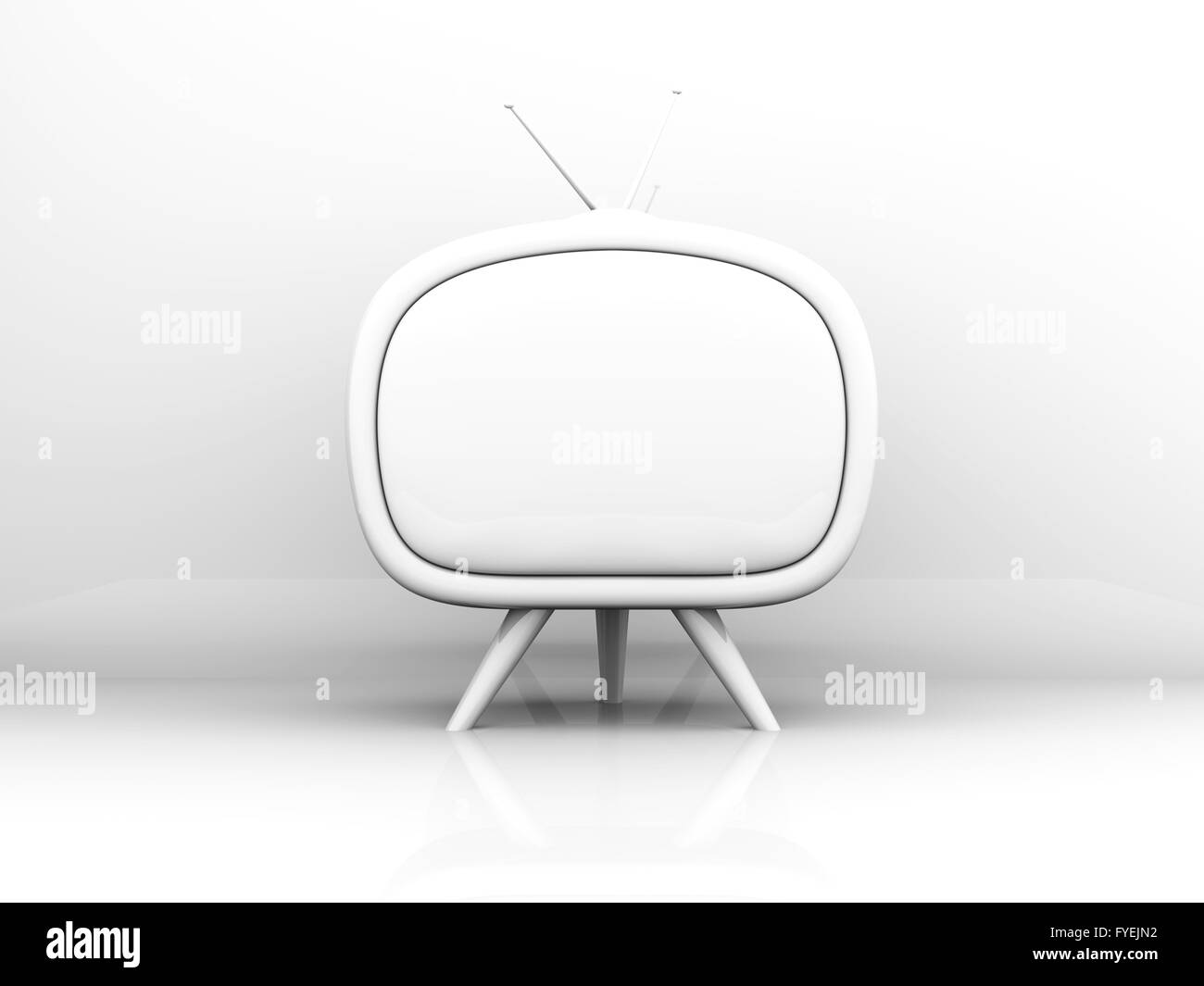 Retro TV Stock Photo