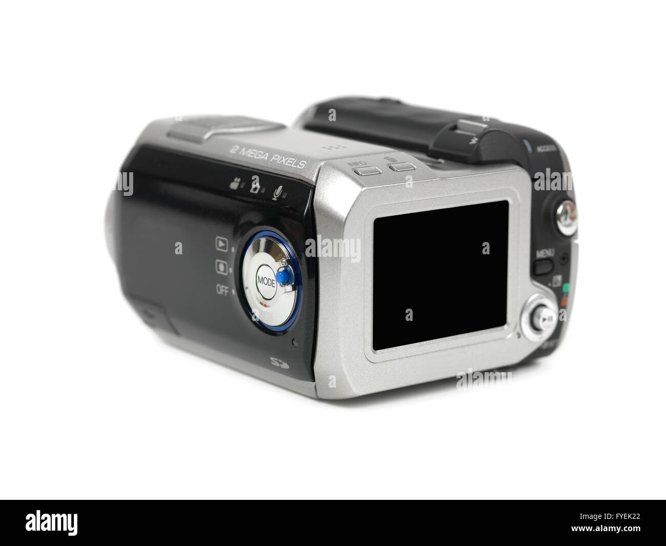 A camcorder isolated against a white background Stock Photo