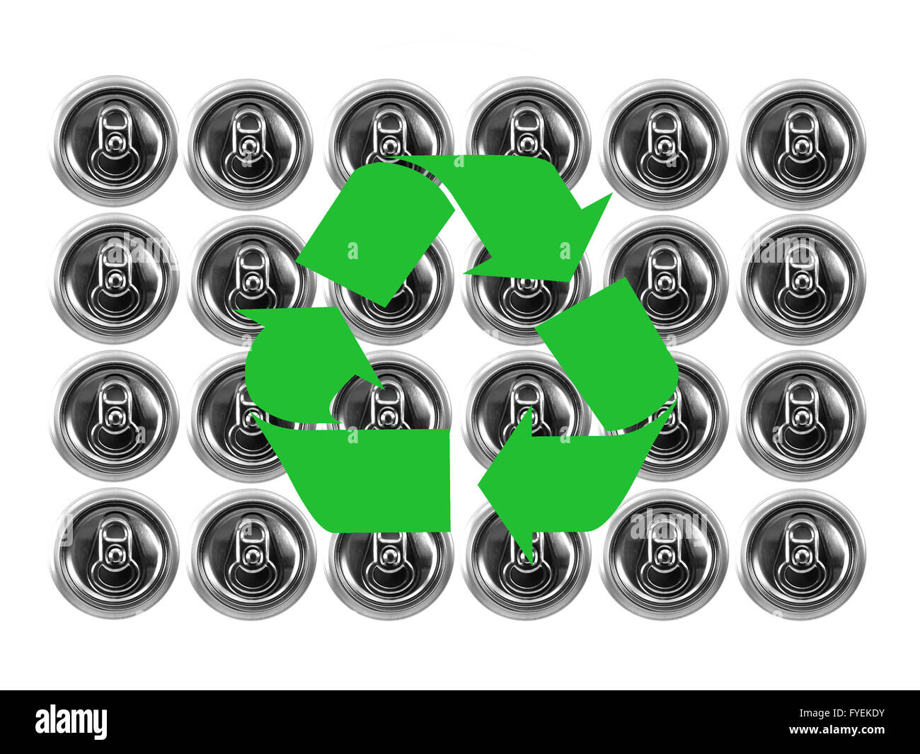 Aluminum cans isolated against a white background Stock Photo Alamy