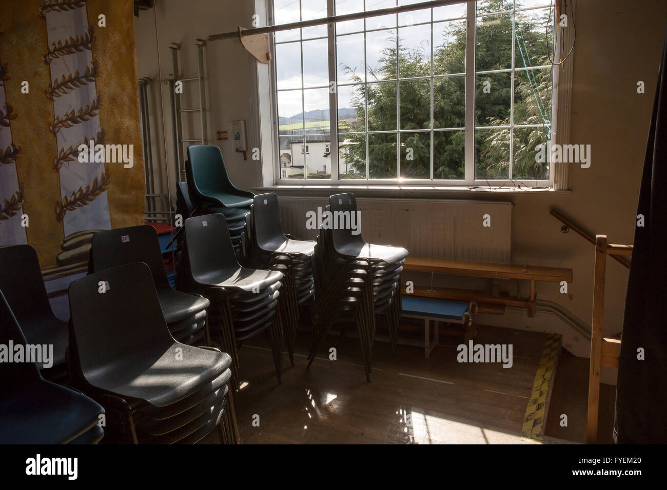 village hall ,hall, chairs, decoration, table, floor, stone, villa