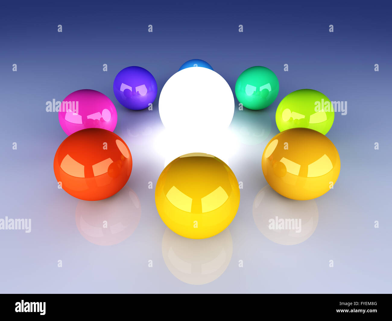 Enlightened Color wheel Stock Photo - Alamy