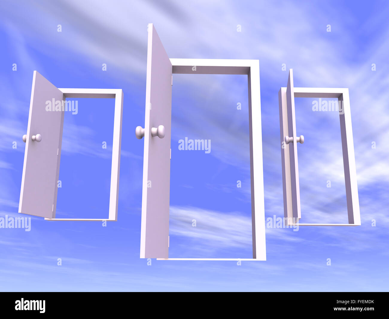 Doors to Freedom Stock Photo Alamy