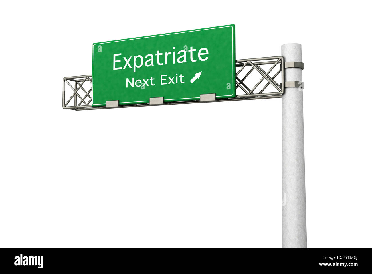 Highway Sign - Expatriate Stock Photo - Alamy