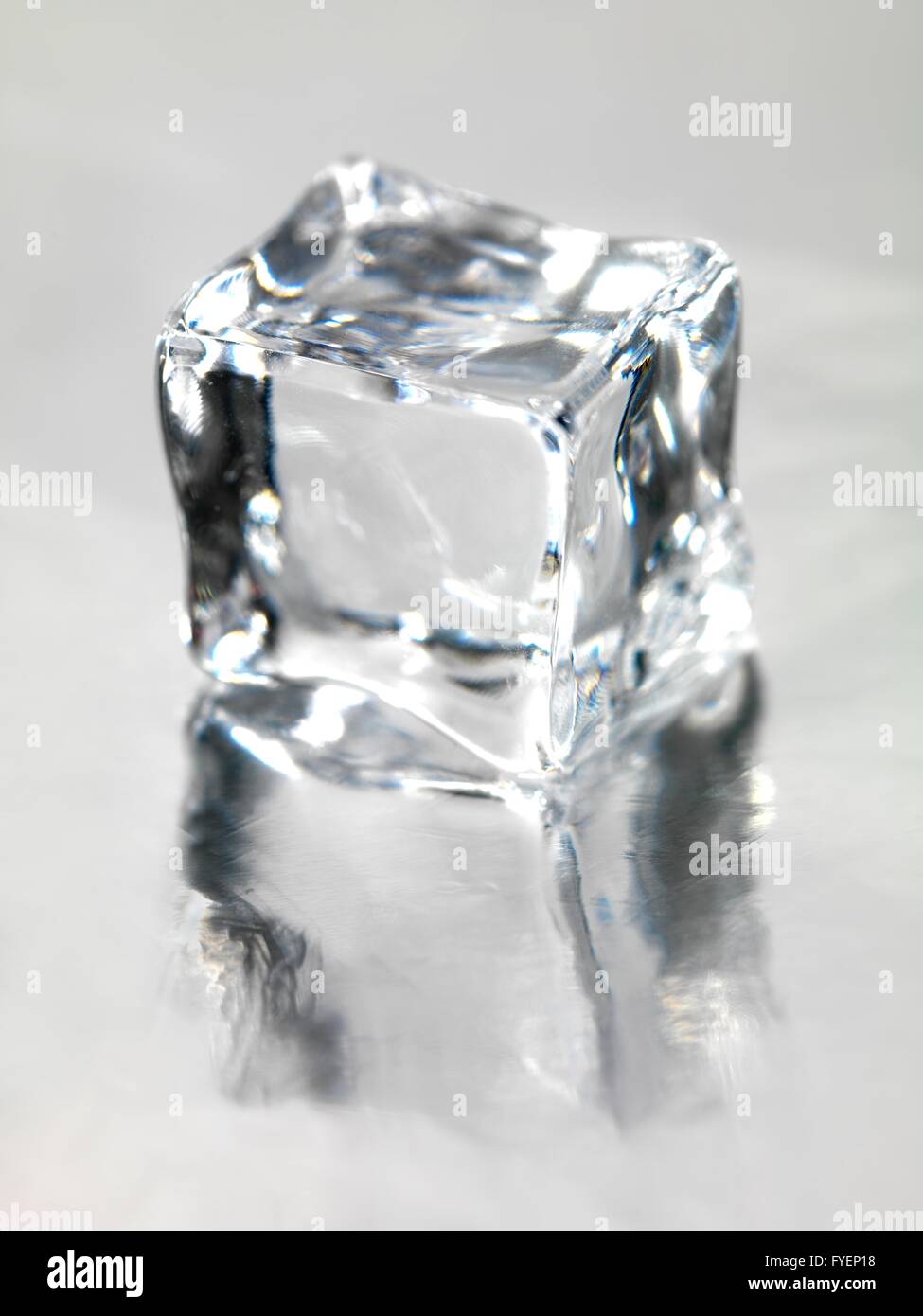 Ice cubes isolated against a white background Stock Photo - Alamy