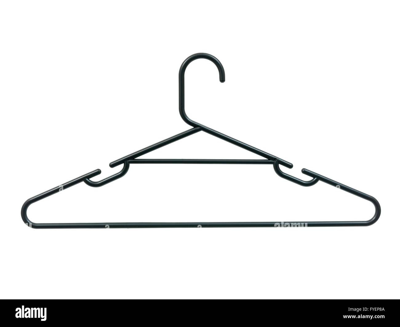 A coat hanger isolated against a white background Stock Photo Alamy