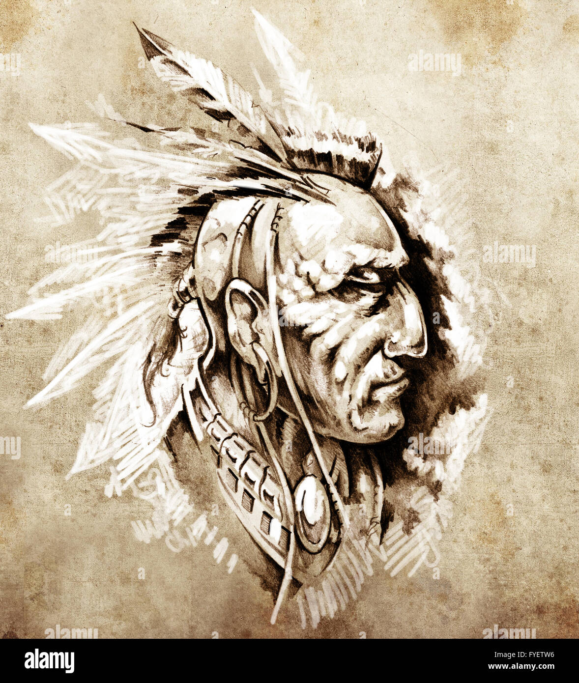Indian Chief Tattoo Stock Illustrations  1852 Indian Chief Tattoo Stock  Illustrations Vectors  Clipart  Dreamstime