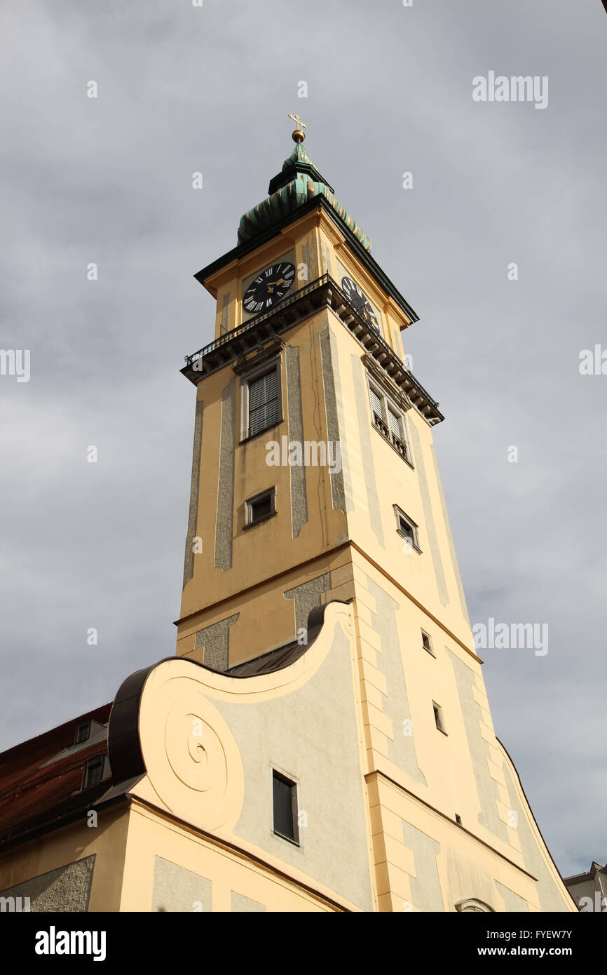 Historic church in Linz Stock Photo - Alamy