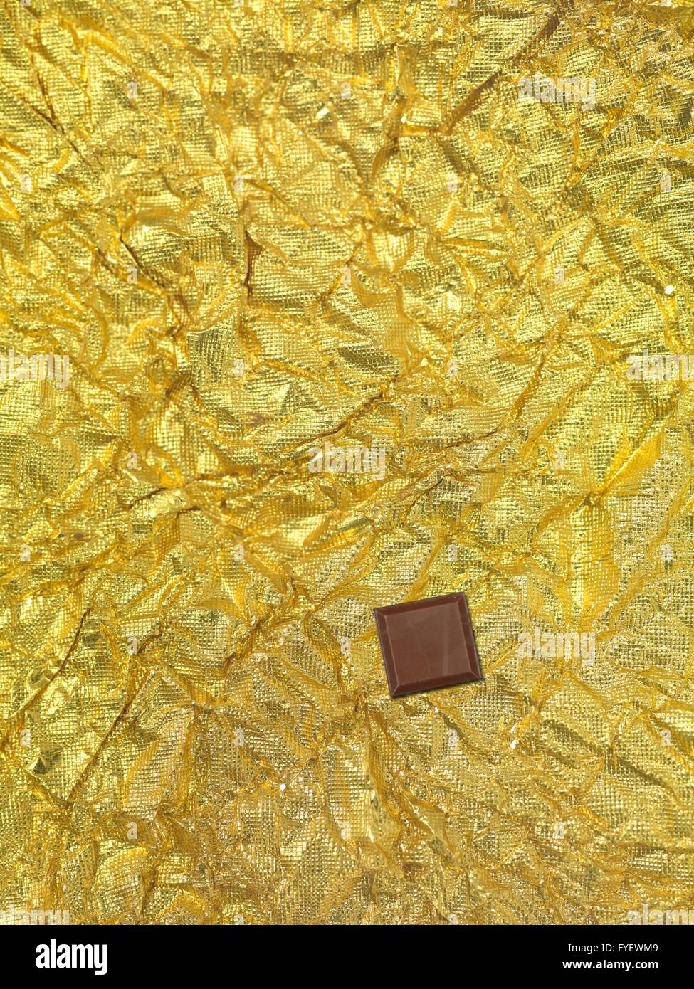A block of chocolate isolated against a white background Stock Photo