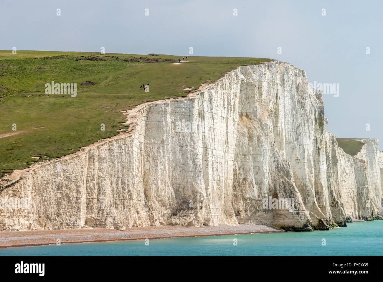 Seven sisters chalk cliffs cuckmere hi-res stock photography and images ...