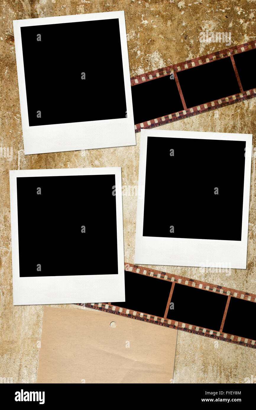 Page Of Vintage Photo Album, With Photo Frames Stock Photo, Picture and  Royalty Free Image. Image 40047526.