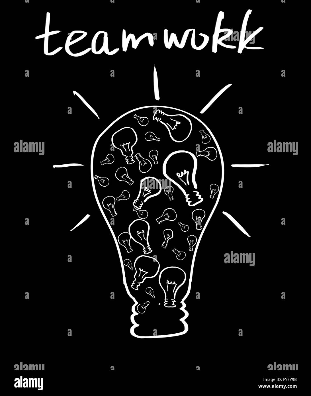 Lamp brainstorm Black and White Stock Photos & Images - Alamy