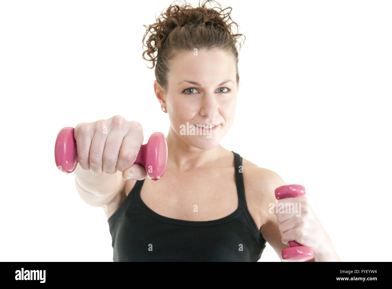 Workout routine Stock Photo