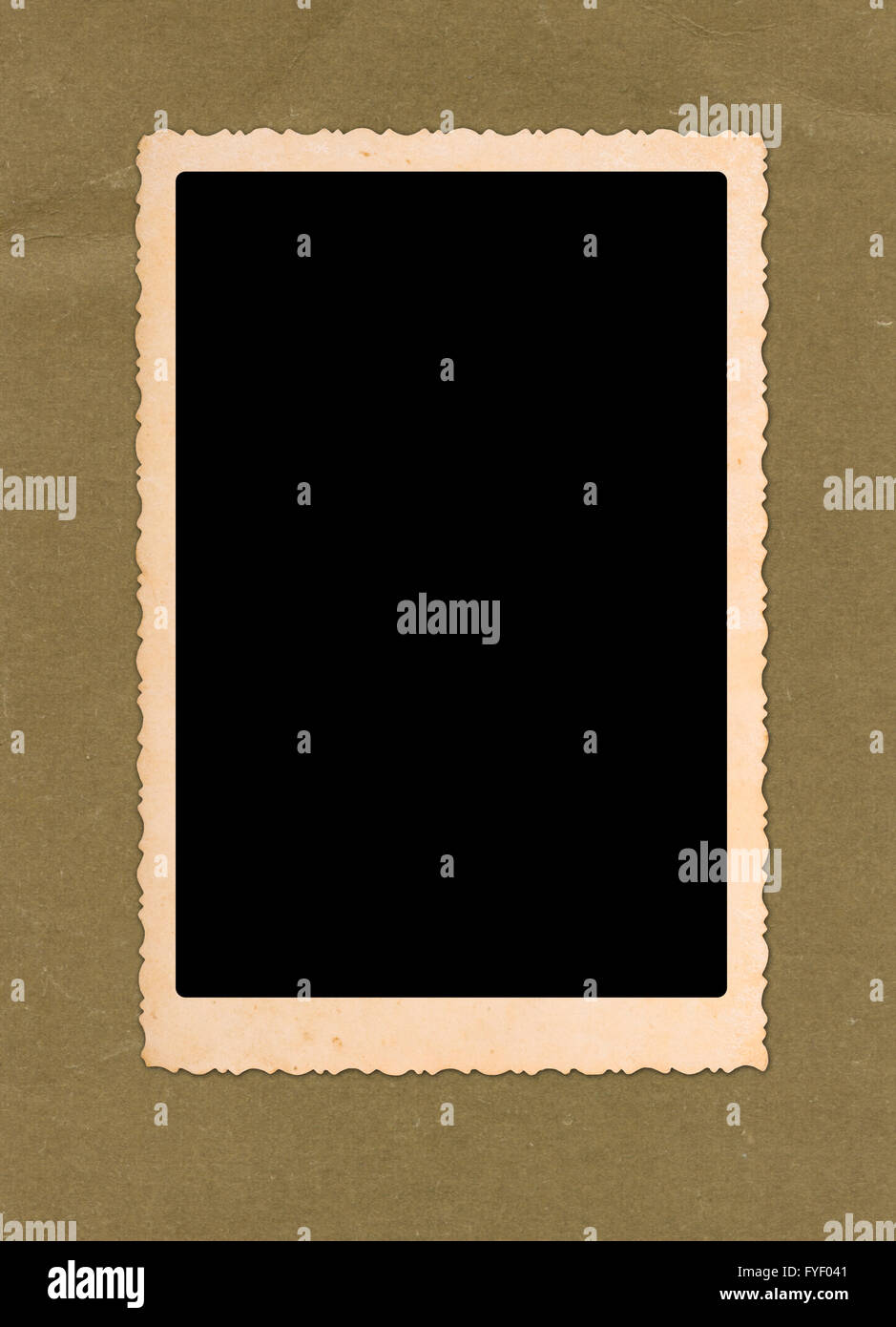 Vintage photo frame paper hi-res stock photography and