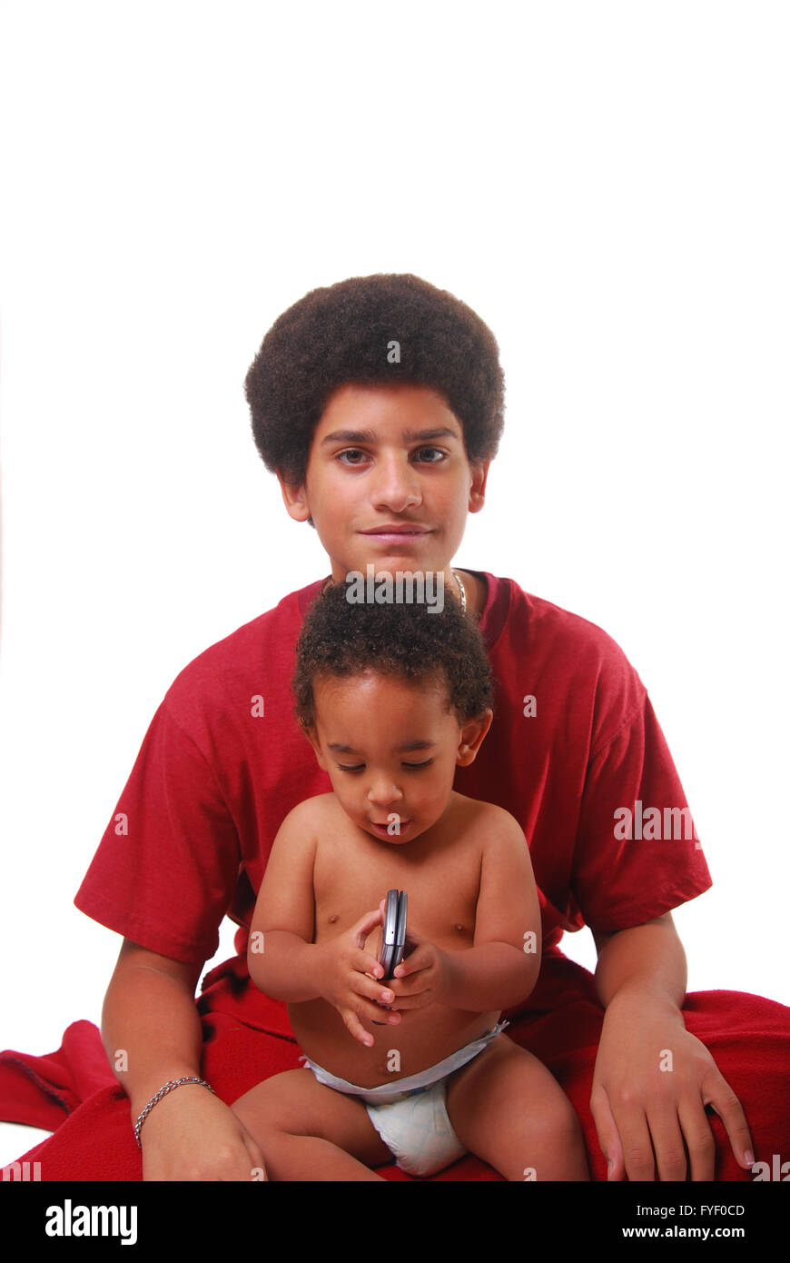 Baby Racial Multi-racial baby and his brother Stock Photo - Alamy