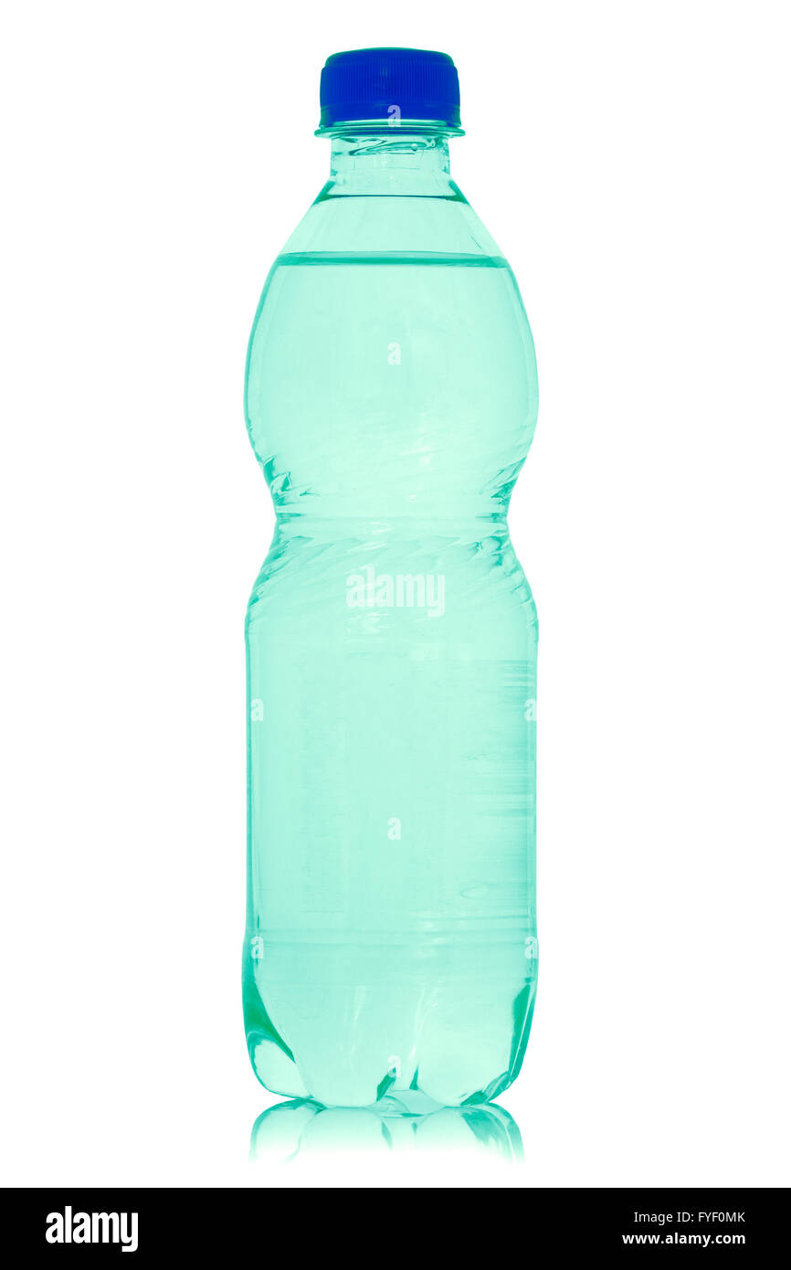 Mineral water bottle isolated on white background Stock Photo - Alamy