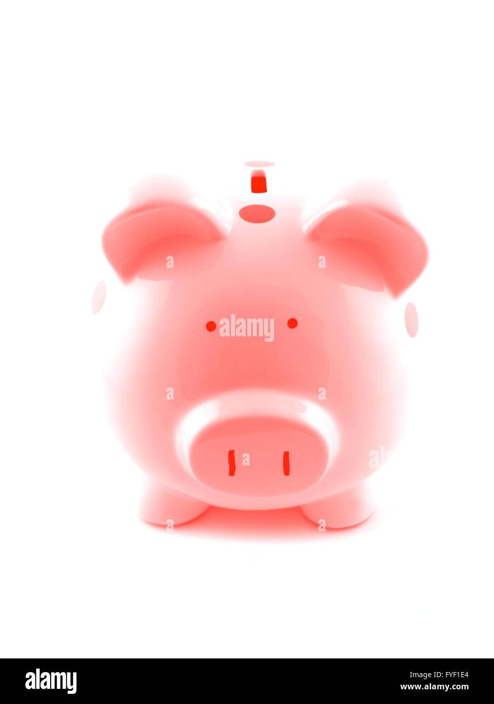 A piggy bank isolated against a white background Stock Photo - Alamy