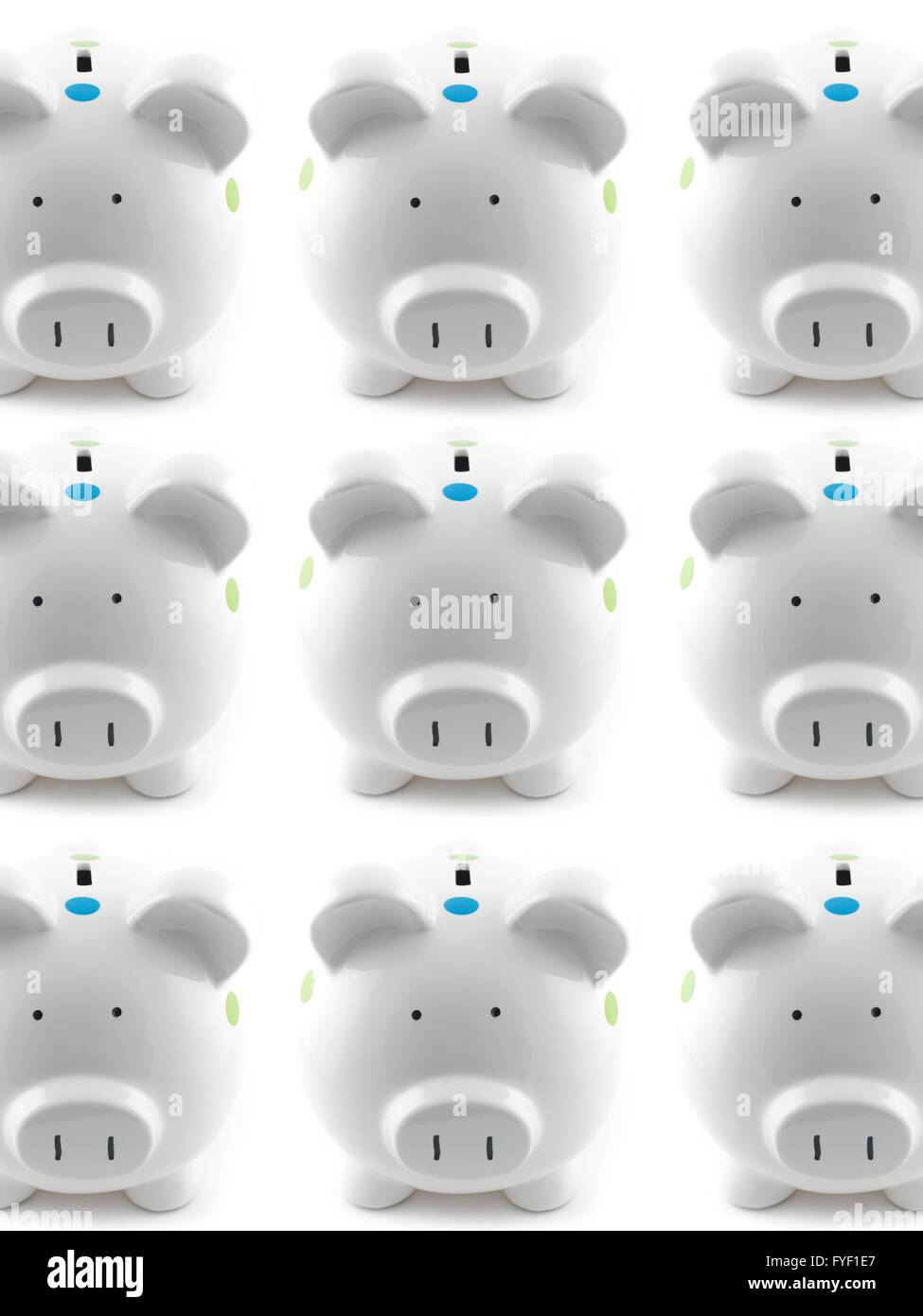 A piggy bank isolated against a white background Stock Photo - Alamy