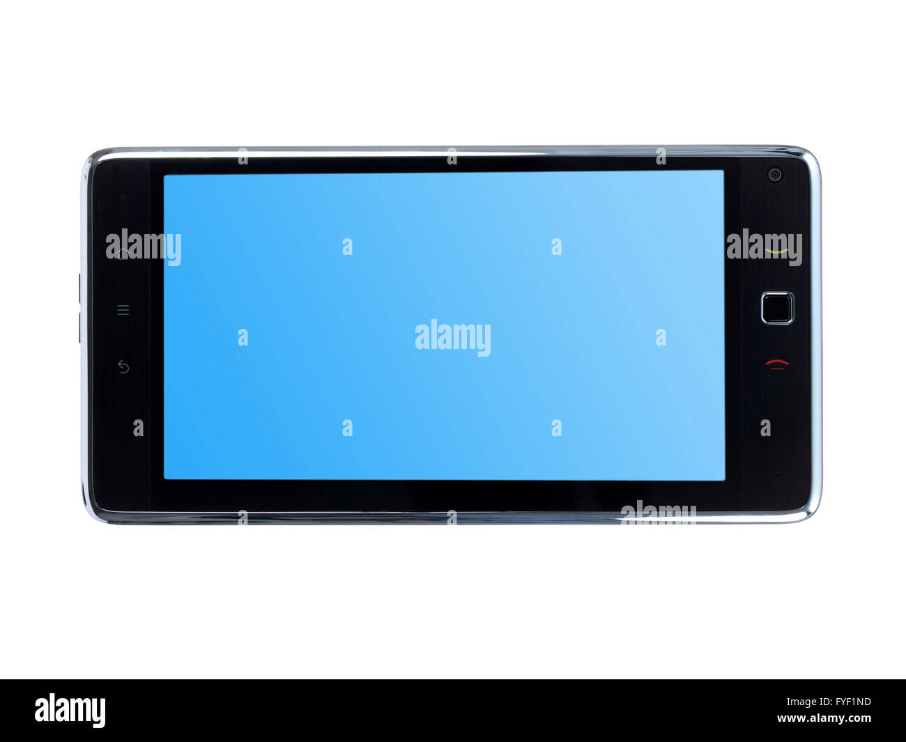 An android tablet isolated against a white background Stock Photo Alamy