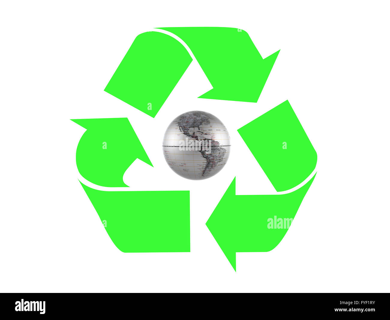 A world globe isolated aqainst a white background Stock Photo - Alamy
