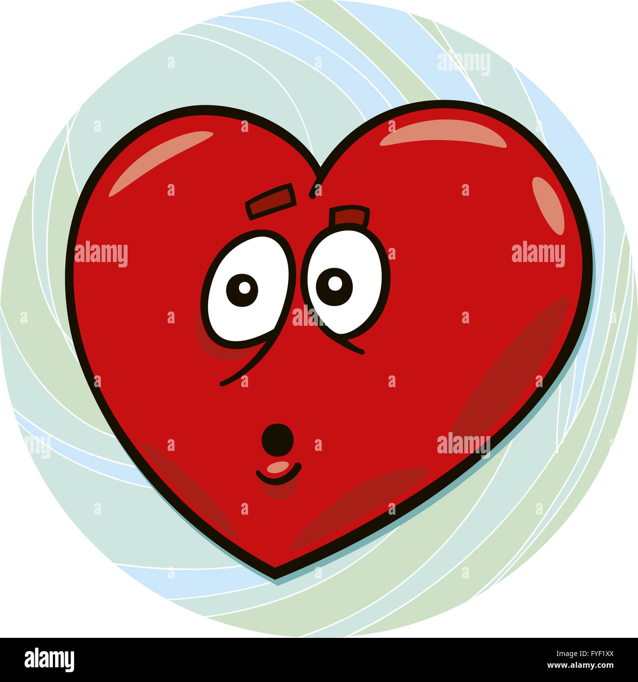 startled heart Stock Photo