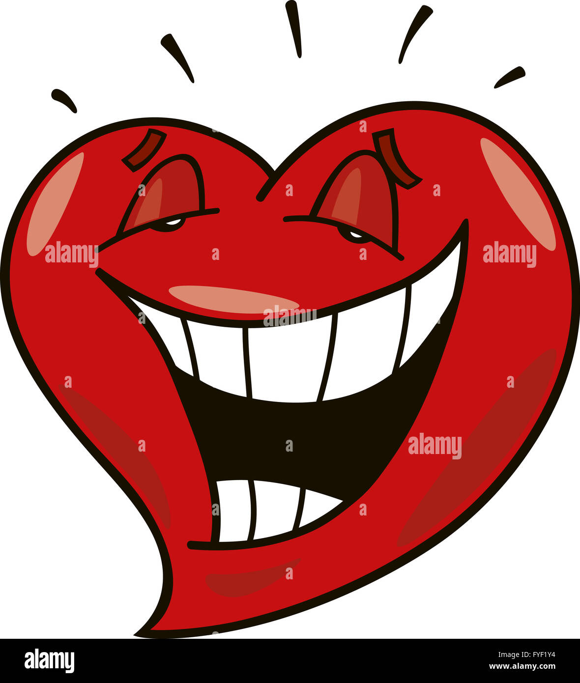 laughing heart Stock Photo