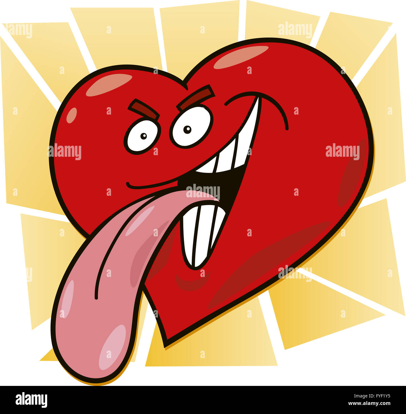 malicious heart Stock Photo