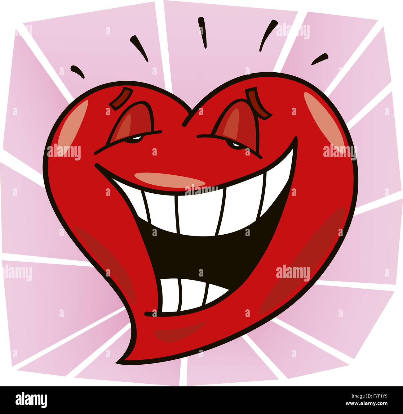 laughing heart Stock Photo